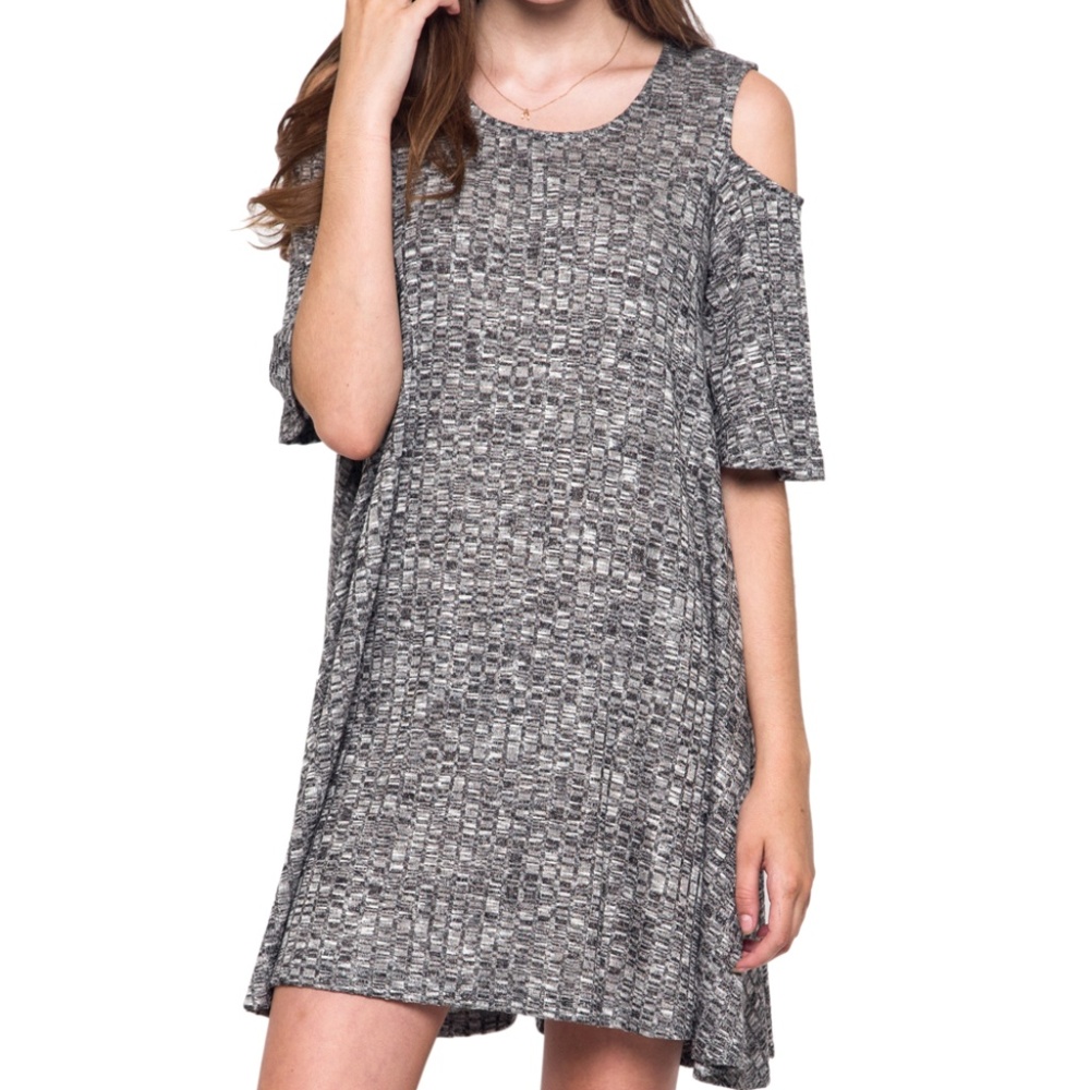 CUTOUT SWEATER DRESS